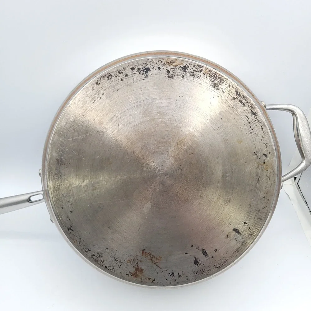 Emeril 3 Qt Saute Pan w/ Lid 10 Inch Copper Core Stainless Steel Skillet Frying